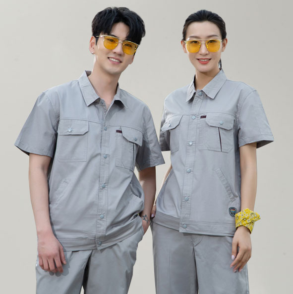 汽修薄款短袖工程服JL-QX025