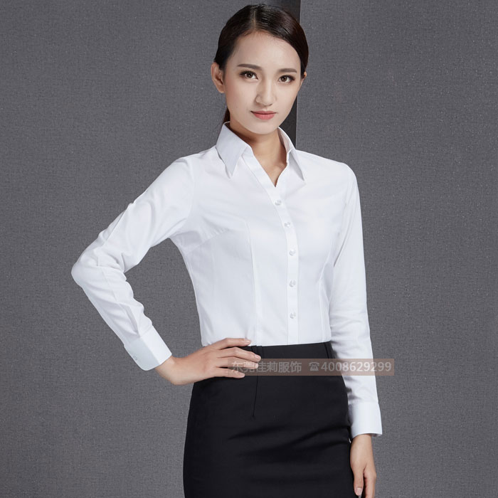 白領長袖工作服 男女襯衣-產品圖1